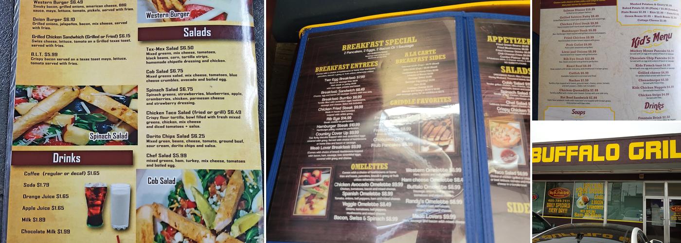 Big Buffalo Grill Menu