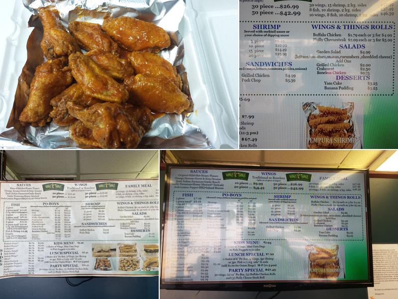 Wings & Things Menu