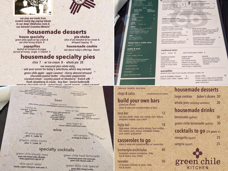 Green Chile Kitchen Menu