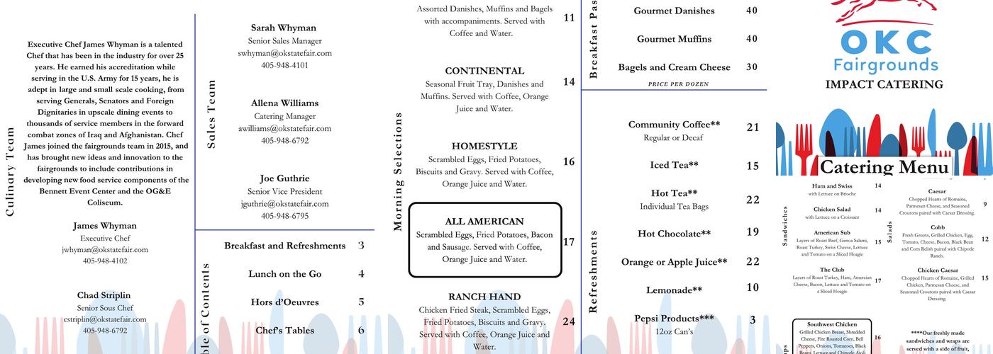 Gateway of Champions BBQ Menu