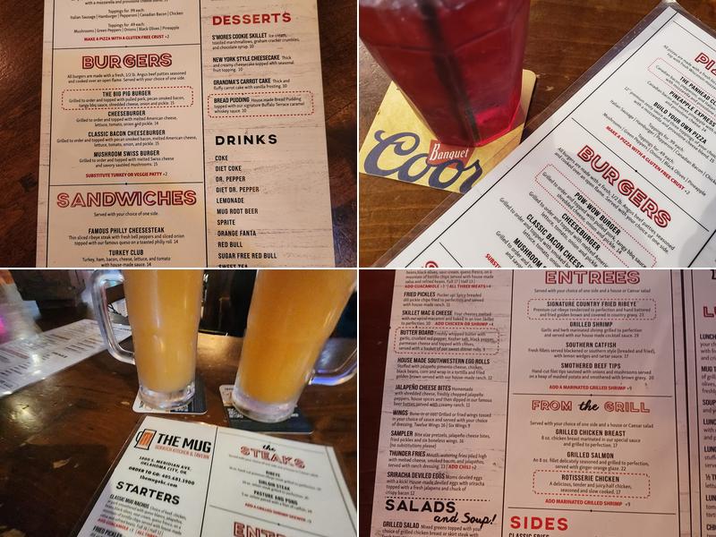 The Mug Scratch Kitchen & Tavern Menu