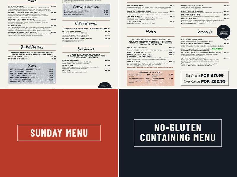 Marquis of Granby Menu