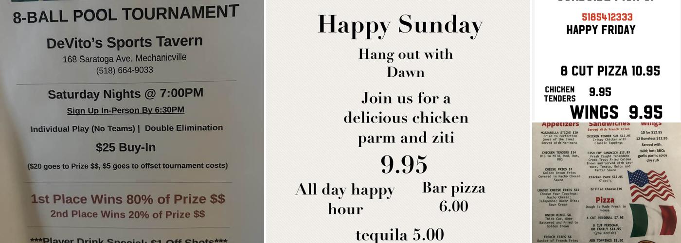 Danny Devito's Lounge & Restaurant Menu