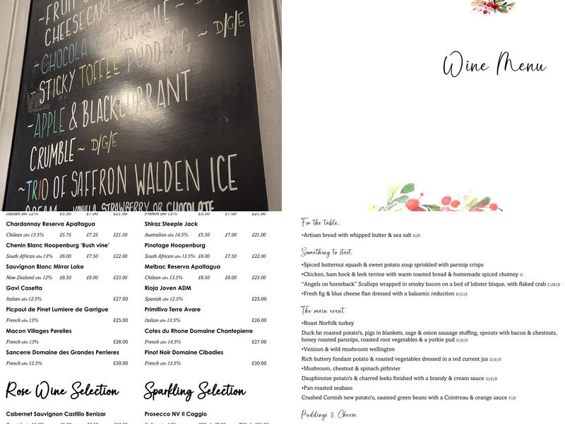 The British Queen Menu