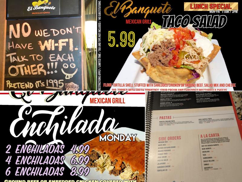 El Banquete Mexican Grille Menu