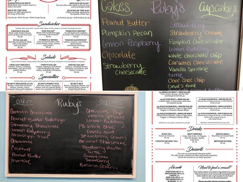 Ruby's Menu