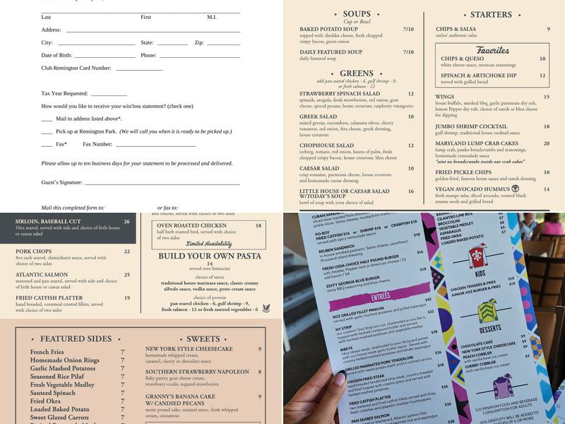 Silks Menu