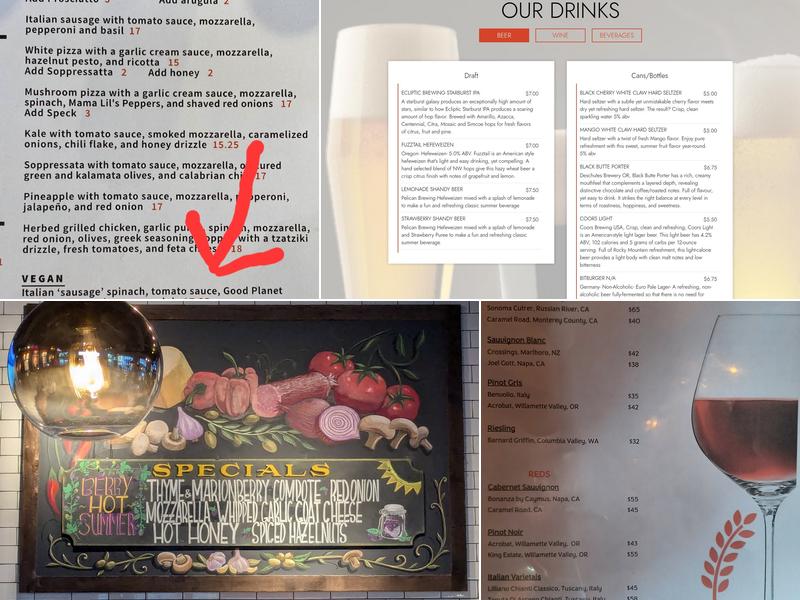 Pizzeria sul Lago Menu