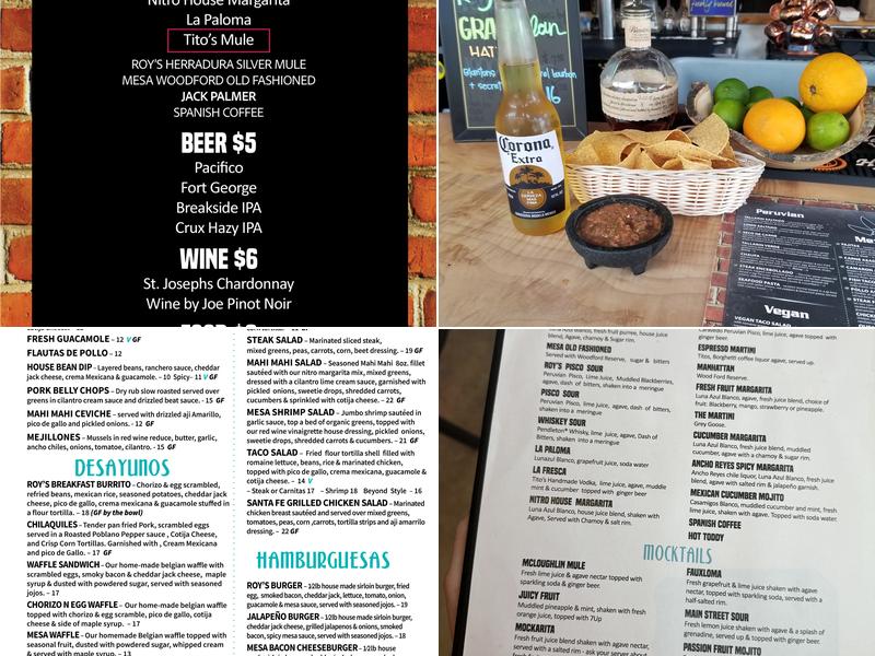 Mesa Fresca Menu