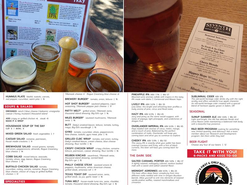 Cascade Lakes Pub at 7th St Menu