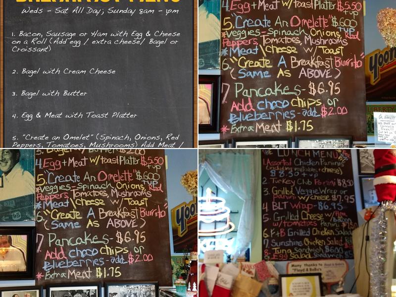Floyd & Bobo's Bakery and Snack Palace Menu