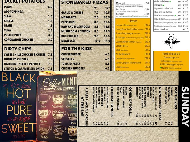 The Old Angel Inn Menu