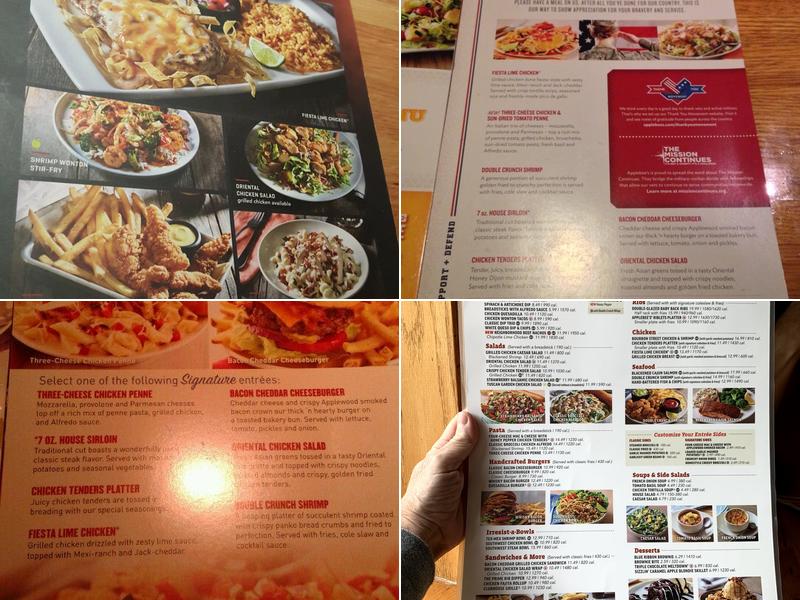 Applebee's Grill + Bar Menu