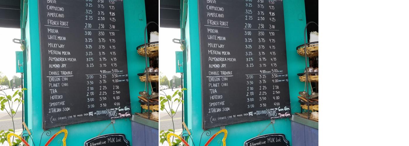 Hot Stuff Espresso (Espresso Tribe) Menu