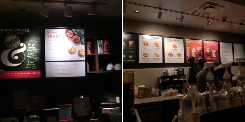 Starbucks Coffee Company Menu