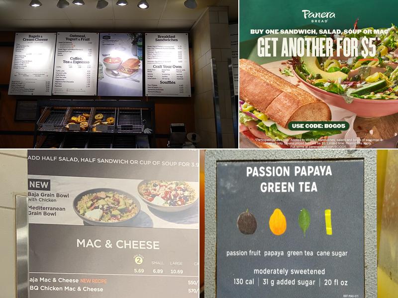 Panera Bread Menu