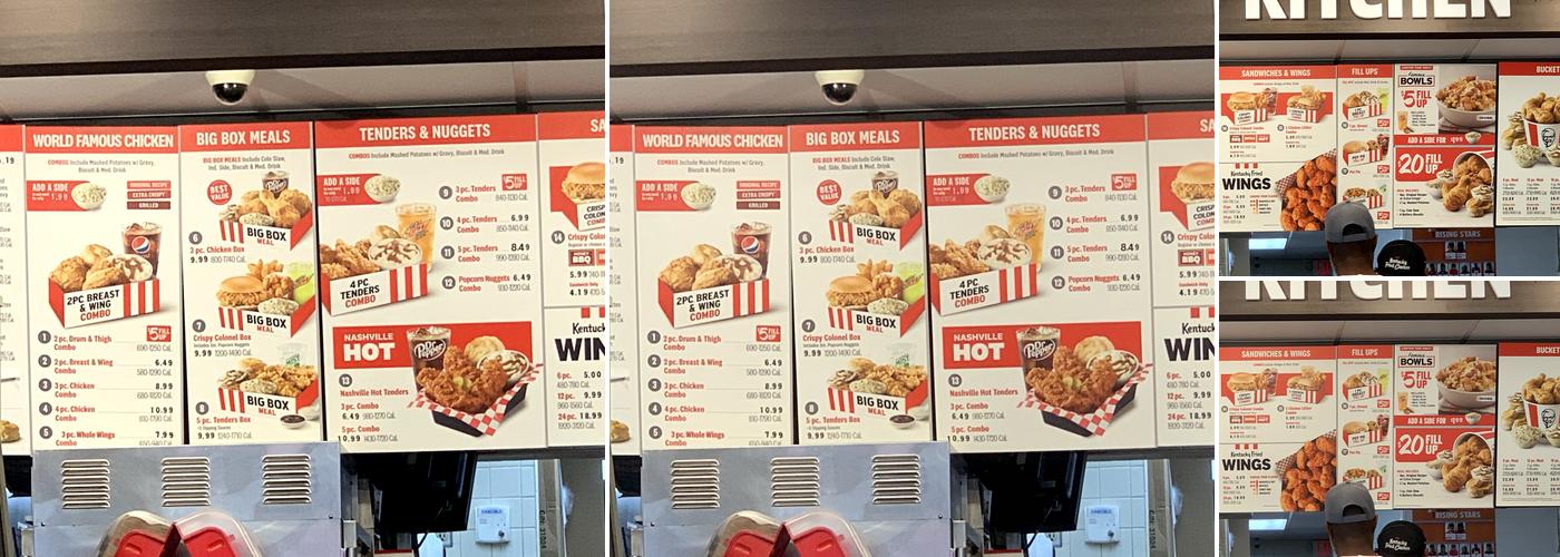 KFC Menu