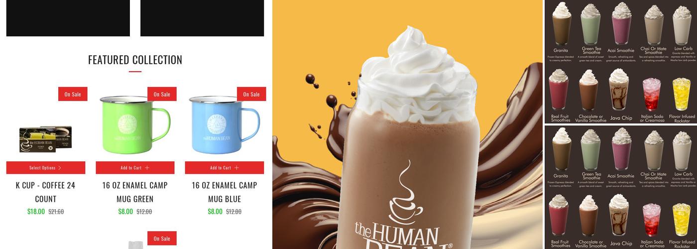 The Human Bean Menu