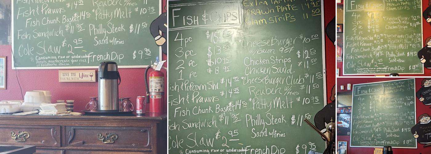 Gaffer's Pub Menu