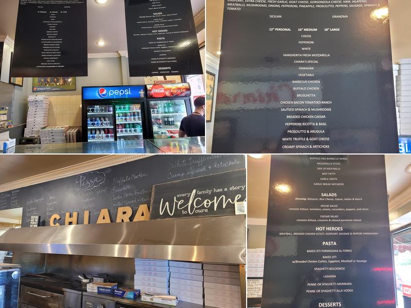 Chiara's Menu