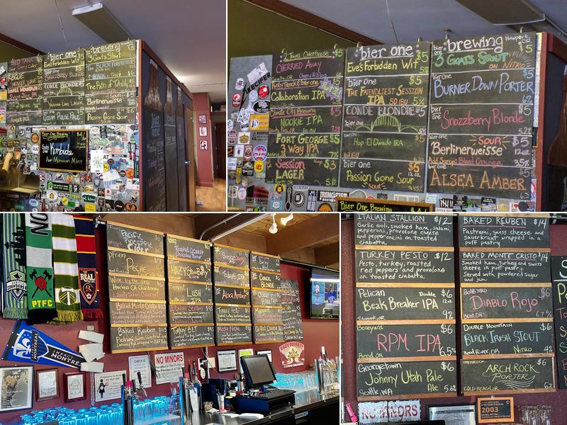 Bier One Brewing Menu