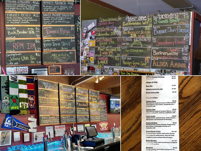 Bier One Brewing Menu