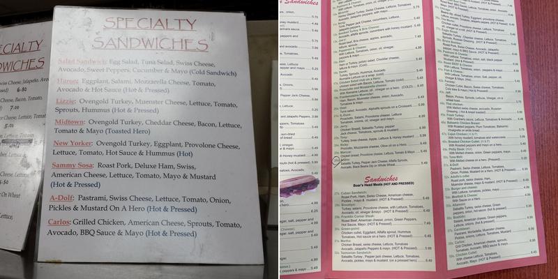 Franklin Corner Cafe Menu