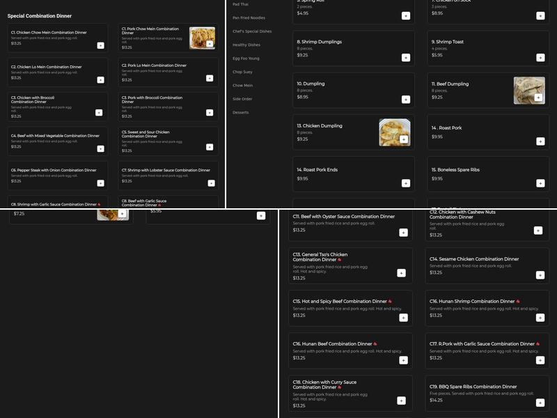 Moon Palace Kitchen Menu