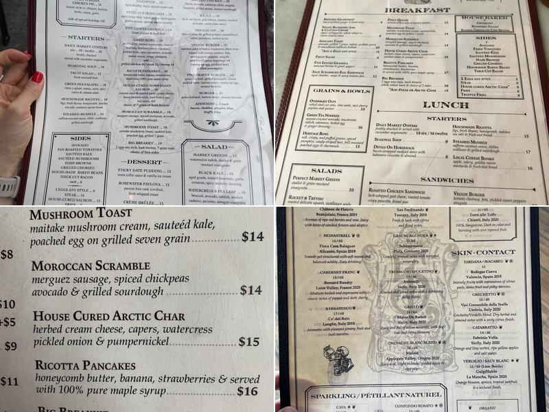Five Leaves Menu