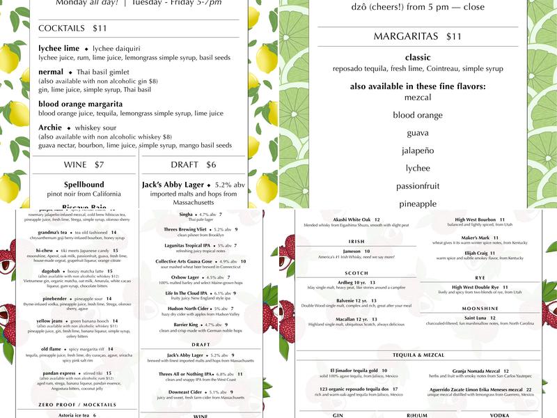 District Saigon Menu