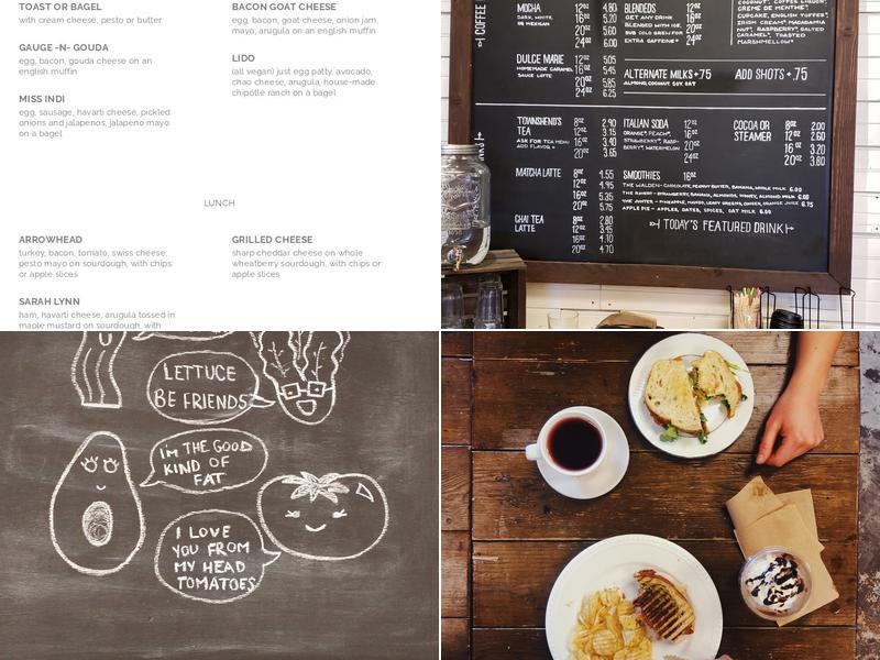Bow + Arrow Coffeehouse Menu
