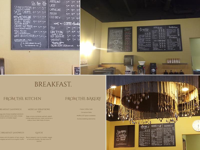 Stomping Grounds Coffee House Menu