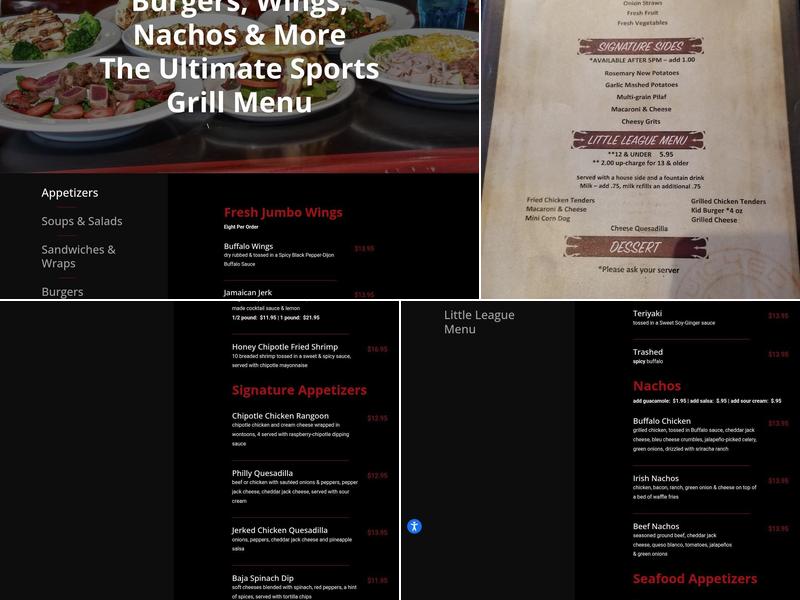 Wicked Willie's Sports Grill Menu