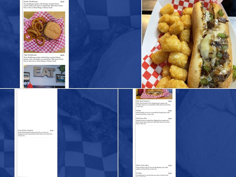 Pappa’s Pit Stop Menu