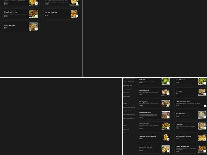 Wasabi Bistro Menu