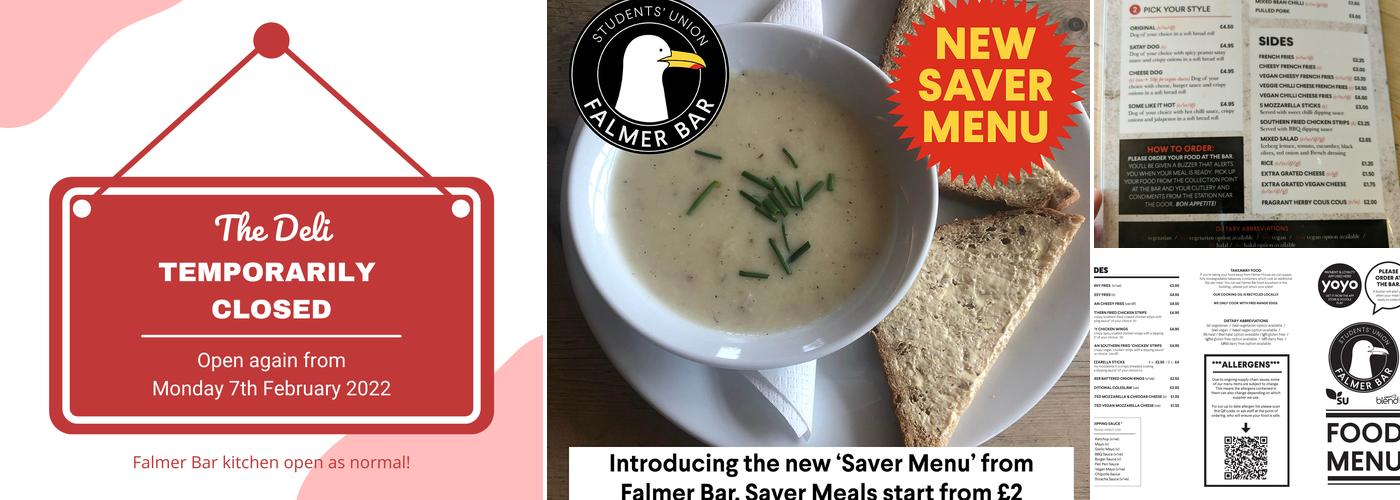 Falmer Bar Menu