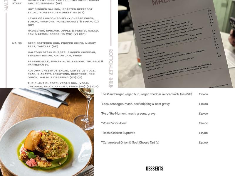 Maltons Menu