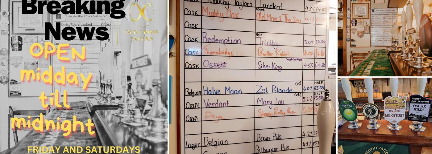 Old Cross Tavern Menu