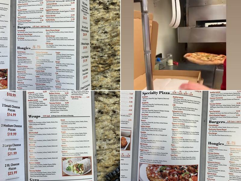 Pizza Moena Menu