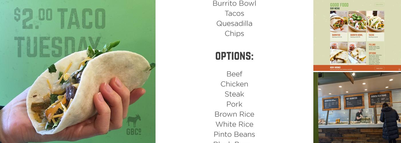 Good Burrito Co. Menu