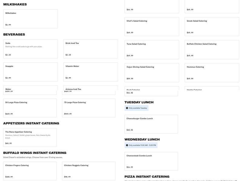 Ed's Buffalo Wings & Pizza Menu