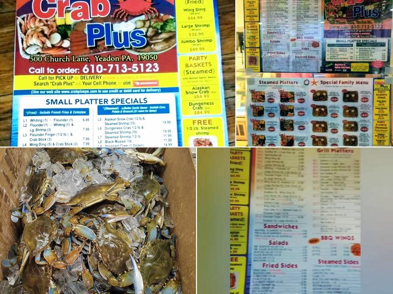 Crab Plus Menu