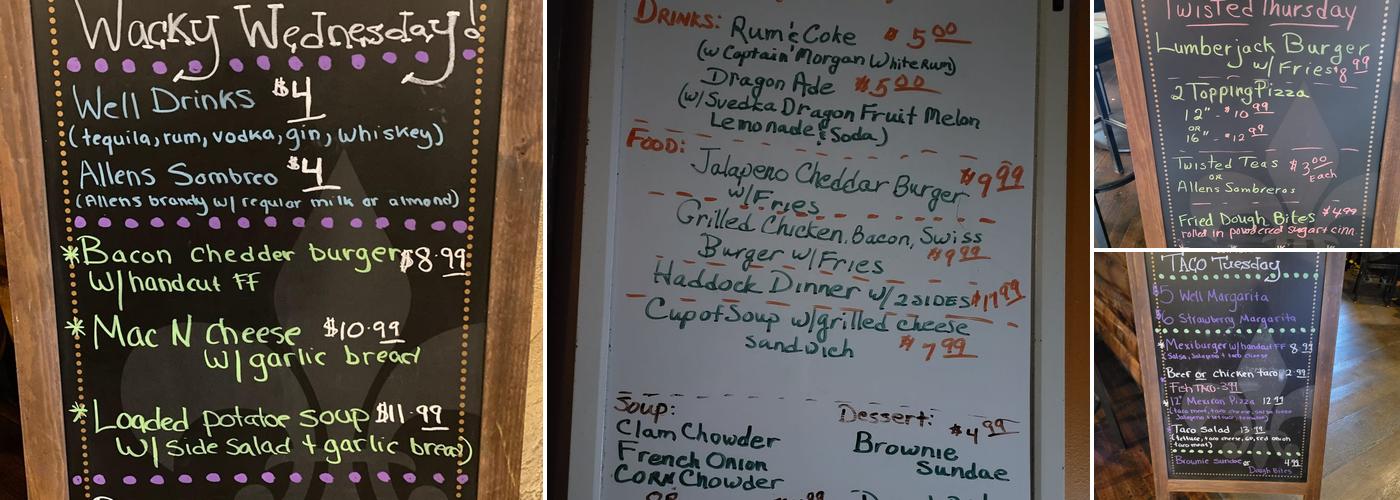 Red Maple Inn Menu