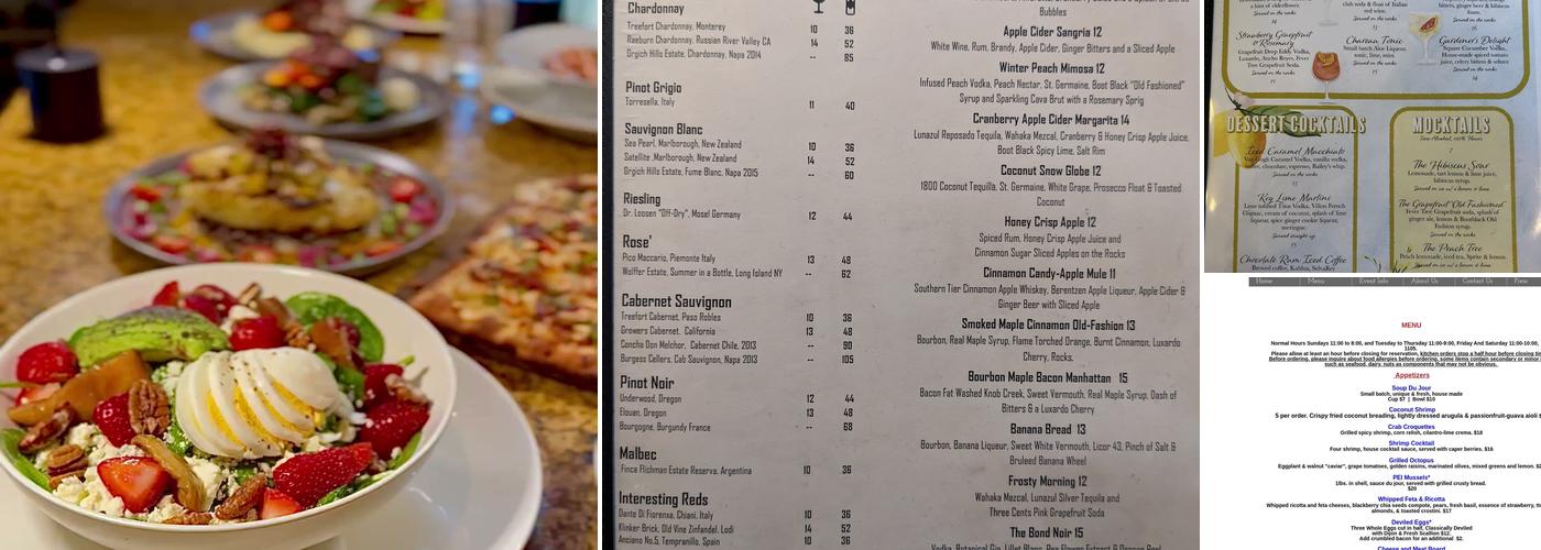 Tree House Tavern Menu