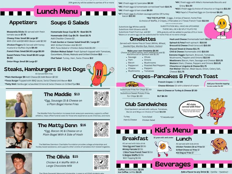 Gel's Kitchen Menu