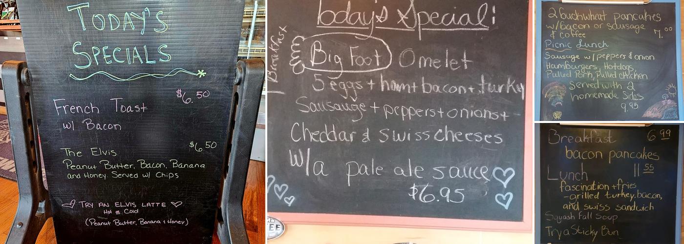 Conspiracy Coffee Co. and Bakery Menu