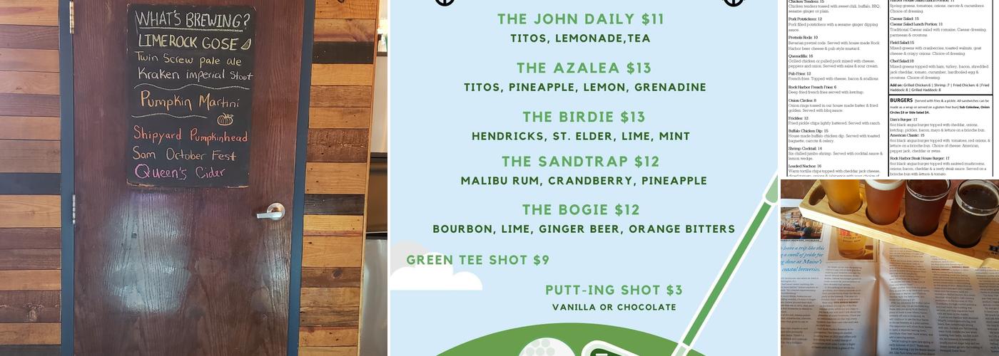 Rock Harbor Pub and Brewery Menu