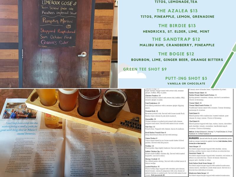 Rock Harbor Pub and Brewery Menu
