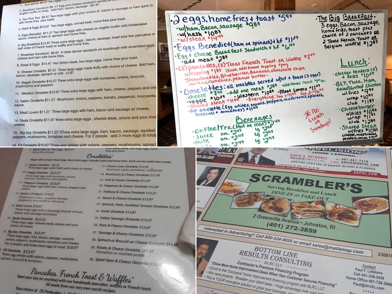 Scramblers Menu