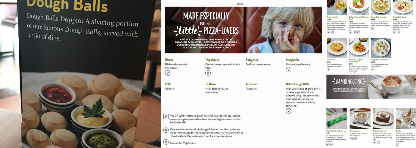 Pizza Express Menu